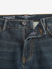 Blue Dark Slim Fit Comfort Stretch Jeans - Image 10 of 13