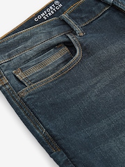Blue Dark Slim Fit Comfort Stretch Jeans - Image 11 of 13