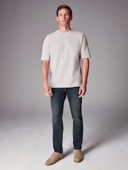 Blue Dark Slim Fit Comfort Stretch Jeans - Image 2 of 13