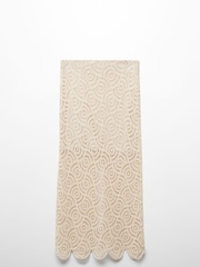 Mango Cream Crochet Midi Skirt - Image 1 of 2