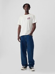 Gap Cream 1969 Logo Short Sleeve Crew Neck T-Shirt - Image 3 of 5