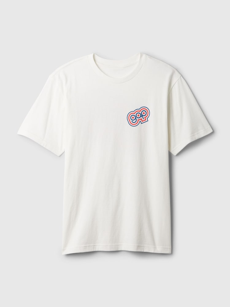 Gap Cream 1969 Logo Short Sleeve Crew Neck T-Shirt - Image 5 of 5 Gap Cream 1969 Logo Short Sleeve Crew Neck T-Shirt - Image 5 of 5
