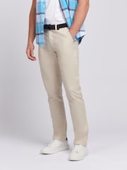 U.S. Polo Assn. Brown Mens Linen Blend Chinos - Image 1 of 6