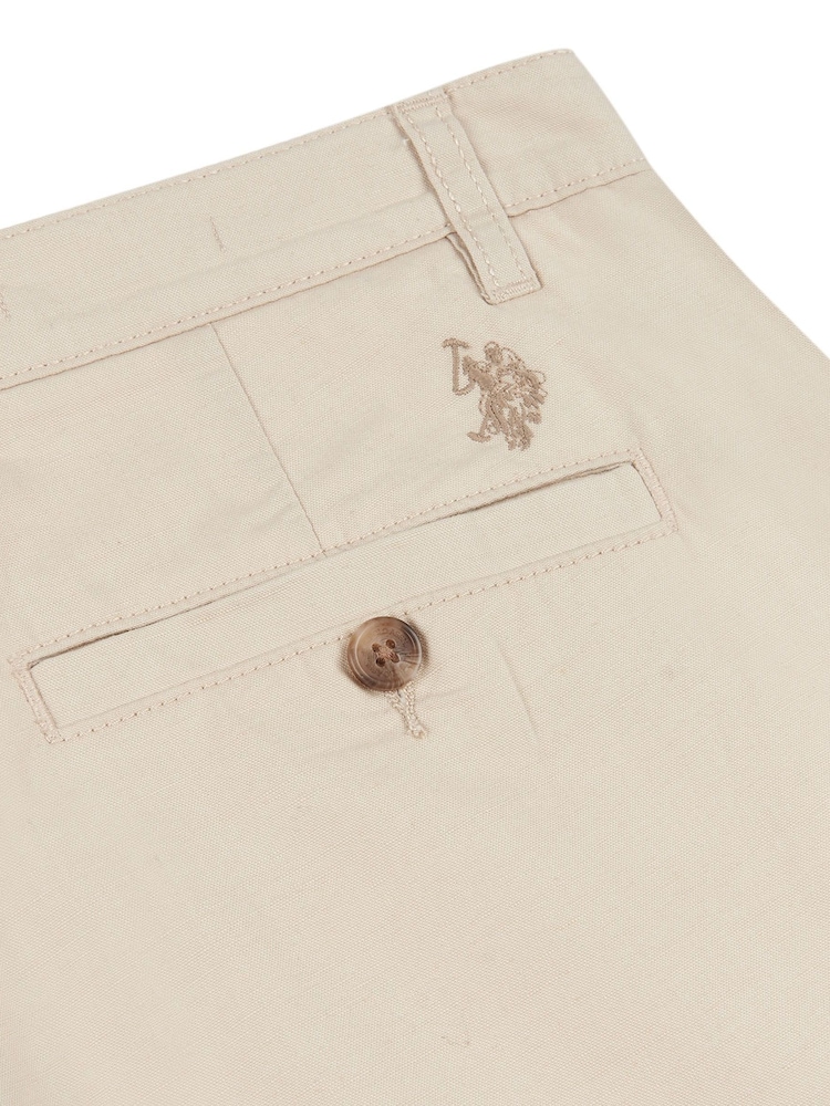 U.S. Polo Assn. Brown Mens Linen Blend Chinos - Image 6 of 6