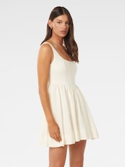 Forever New White Pure Linen Trinity Corset Mini Dress - Image 3 of 5