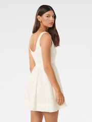 Forever New White Pure Linen Trinity Corset Mini Dress - Image 4 of 5