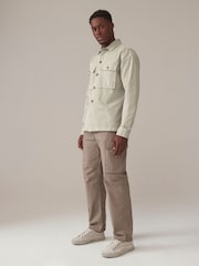 Stone Natural 100% Cotton Twin Pocket Shacket - Image 2 of 7