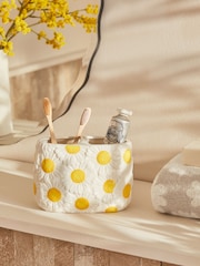 White Daisy Toothbrush Tidy - Image 1 of 4
