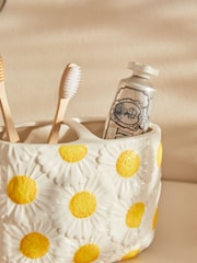 White Daisy Toothbrush Tidy - Image 2 of 4