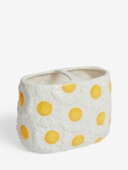 White Daisy Toothbrush Tidy - Image 4 of 4