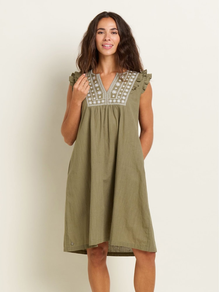 Brakeburn Green Kiera Dress - Image 1 of 4