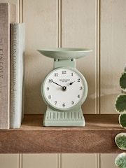 Sage Green Retro Scales Clock - Image 1 of 4