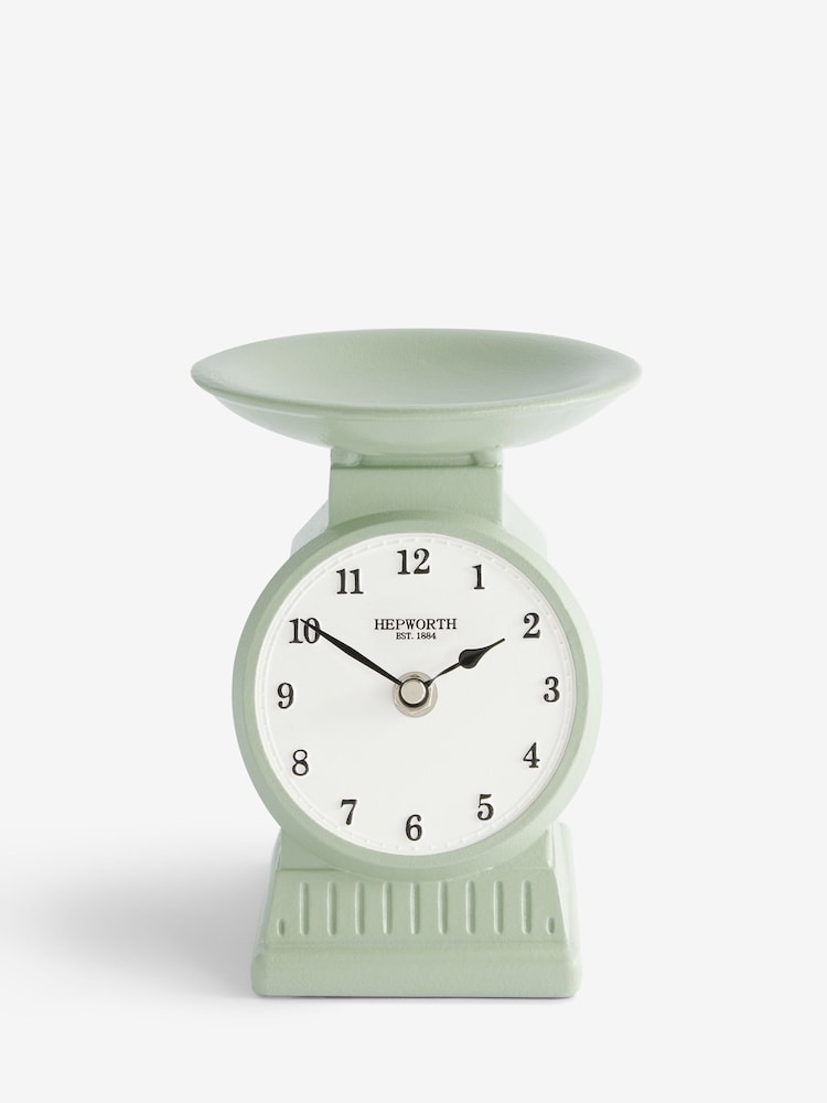 Sage Green Retro Scales Clock - Image 4 of 4