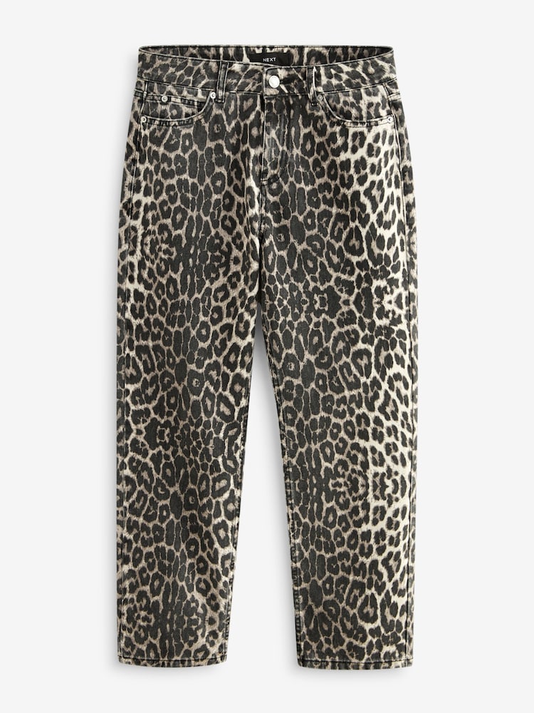 Luipaardprint - Rechte pijpen 100% katoenen jeans - Image 6 of 7