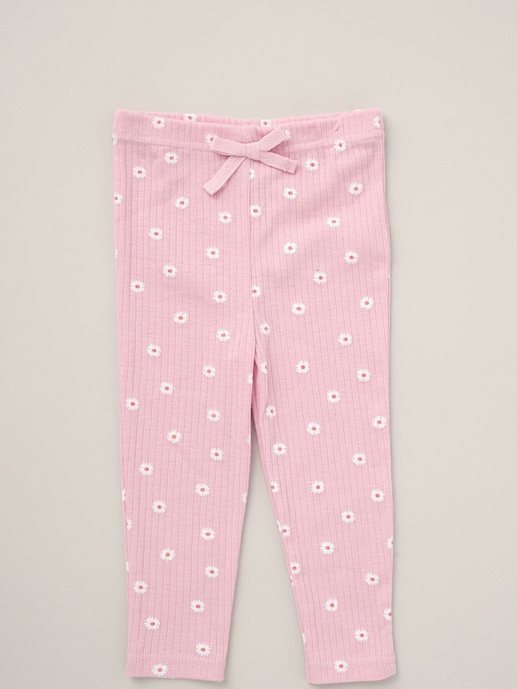 Lily & Jack Pink Broderie Detail Top Joggers And Headband Outfit Set 3 Piece - Image 4 of 5