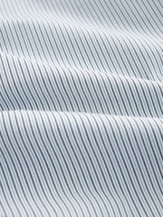 Dark Blue 100% Cotton Stripe Long Sleeve Shirt - Image 7 of 7