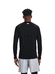 Under Armour Black Cold Gear Armour Fitted Sweat Top - Image 3 of 6