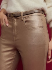 Champagne Gold Slim Straight Jeans - Image 5 of 8