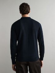 Fred Perry Vertical Stripe Knitted Polo Shirt - Image 3 of 6