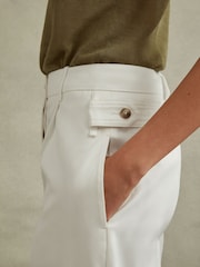 Pantalón de traje ancho de algodón Harper de Reiss - Imagen 4 de 6