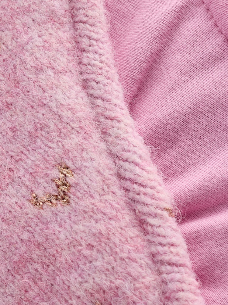 Pink Fairisle Pattern Trapper Hat (3mths-16yrs) - Image 5 of 5