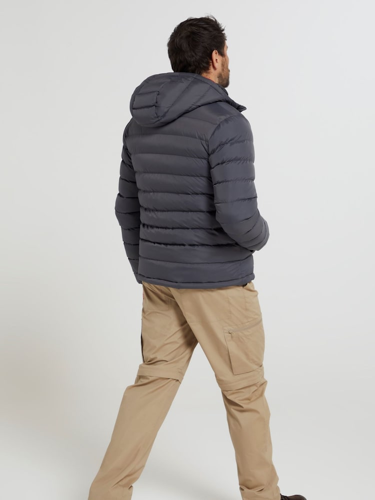Mountain Warehouse Grey Seasons II Mens Water Resistant Padded Jacket - Image 3 of 5