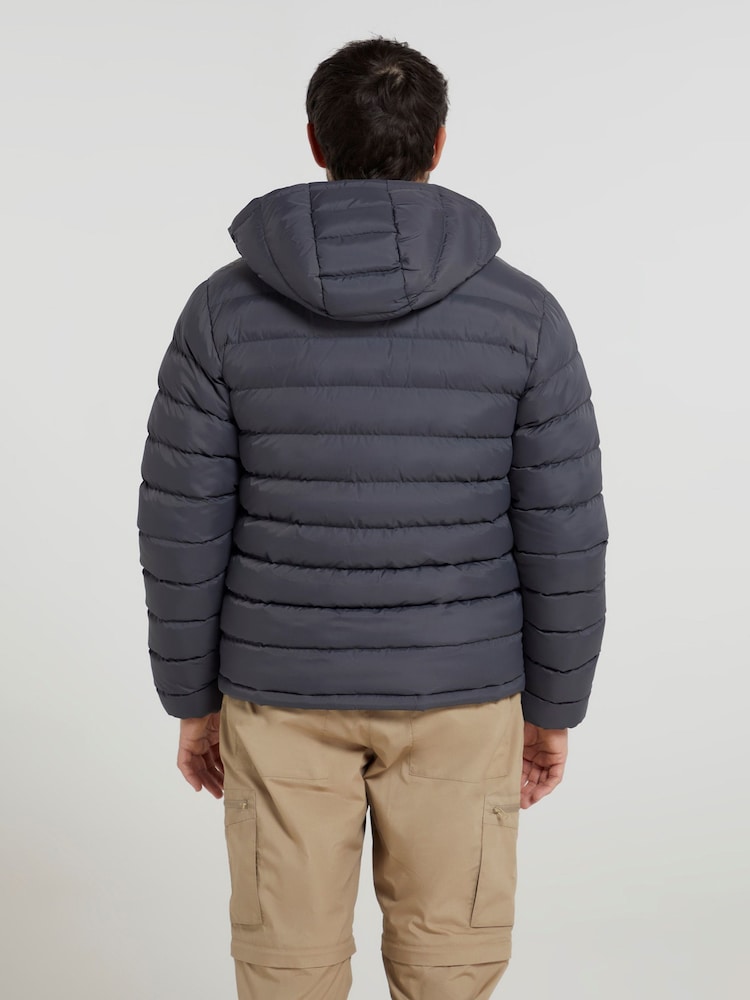 Mountain Warehouse Grey Seasons II Mens Water Resistant Padded Jacket - Image 4 of 5