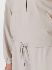Sweaty Betty Mineral Beige Explorer Half Zip Midlayer Top - Image 7 of 8