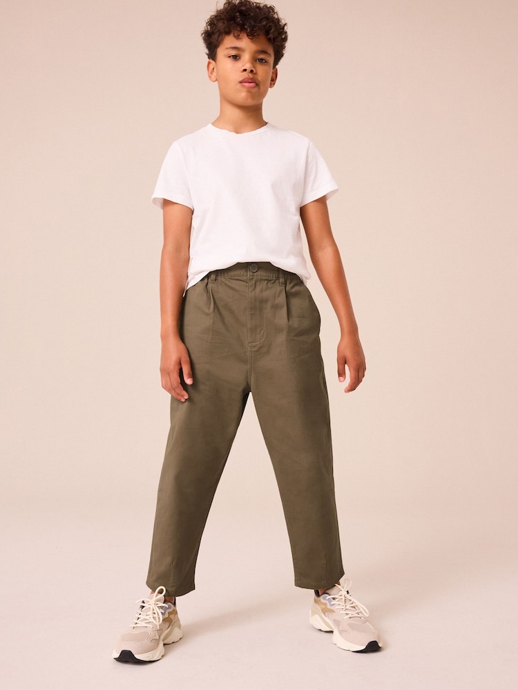 Khaki Green Tapered Smart Trousers (3-16yrs) - Image 1 of 9