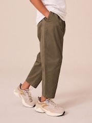 Khaki Green Tapered Smart Trousers (3-16yrs) - Image 2 of 9