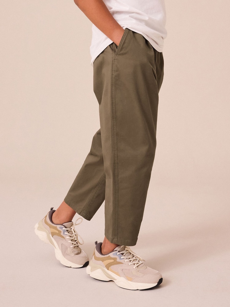 Khaki Green Tapered Smart Trousers (3-16yrs) - Image 2 of 9