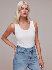 Whistles Light Wash Petite Petite Authentic Barrel Leg 100% Cotton Jeans - Image 3 of 5