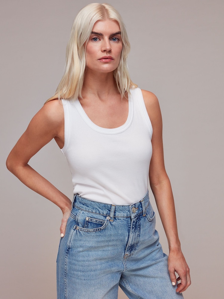 Lekko sprane - Whistles Petite Authentic Barrel Leg 100% Cotton Jeans - Image 3 of 5