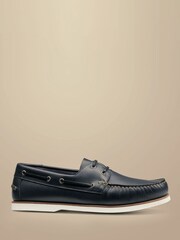 Charles Tyrwhitt Blue Charles Tyrwhitt Blue Boat Shoes - Image 1 of 1