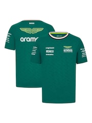 Fanatics Green Aston Martin Aramco Cognizant F1 2024 Team T-Shirt - Image 1 of 3
