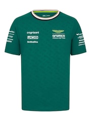 Fanatics Green Aston Martin Aramco Cognizant F1 2024 Team T-Shirt - Image 2 of 3