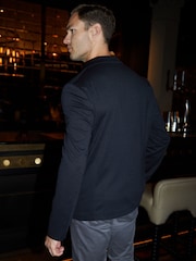 Threadbare Black Luxe Jersey Single Breasted Blazer - Image 3 of 4