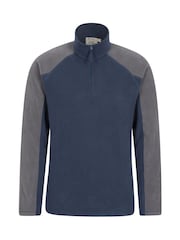 Mountain Warehouse Dark Blue Mens Ashbourne II Half Zip Fleece - Image 2 of 5