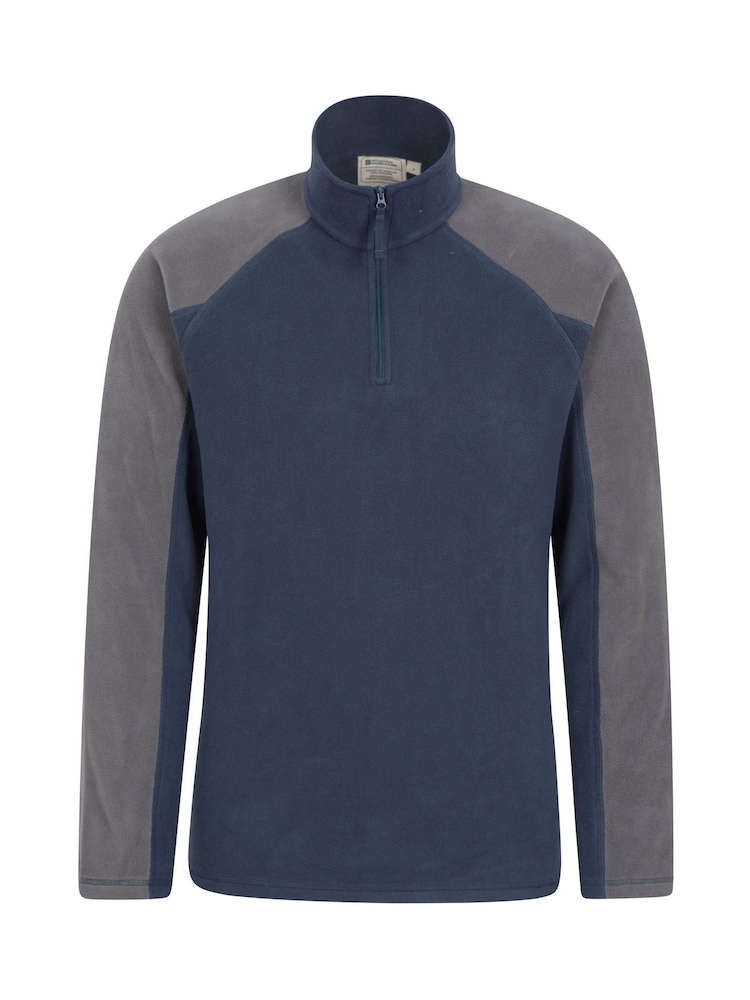Mountain Warehouse Dark Blue Mens Ashbourne II Half Zip Fleece - Image 2 of 5