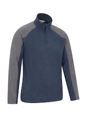 Mountain Warehouse Dark Blue Mens Ashbourne II Half Zip Fleece - Image 3 of 5
