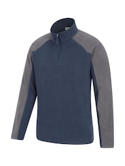 Mountain Warehouse Dark Blue Mens Ashbourne II Half Zip Fleece - Image 4 of 5