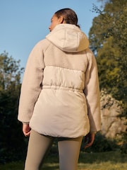 Ecru Teddy Borg Patch Jacket - Image 4 of 9