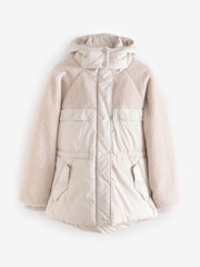 Ecru Teddy Borg Patch Jacket - Image 6 of 9