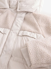 Ecru Teddy Borg Patch Jacket - Image 8 of 9