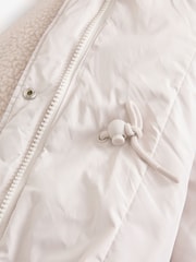 Ecru Teddy Borg Patch Jacket - Image 9 of 9