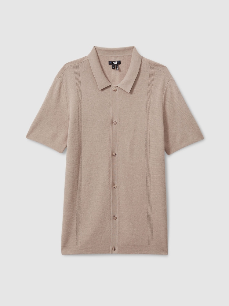 Paige Cotton-Linen Knitted Shirt - Image 2 of 5