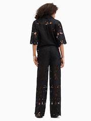 Zwart - AllSaints Charli Embellished Trousers - Image 3 of 9