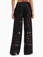Zwart - AllSaints Charli Embellished Trousers - Image 5 of 9