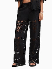 Zwart - AllSaints Charli Embellished Trousers - Image 6 of 9