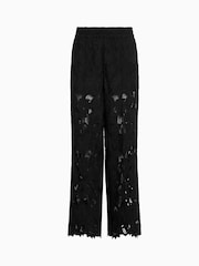 Zwart - AllSaints Charli Embellished Trousers - Image 9 of 9